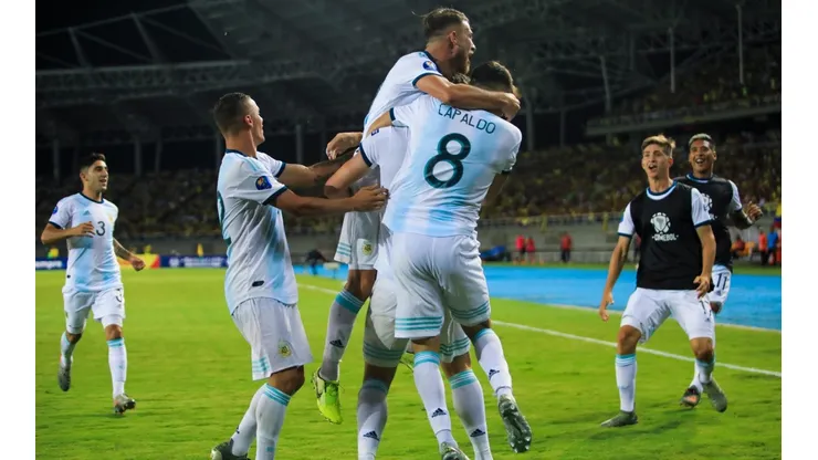 Argentina frente a Colombia.
