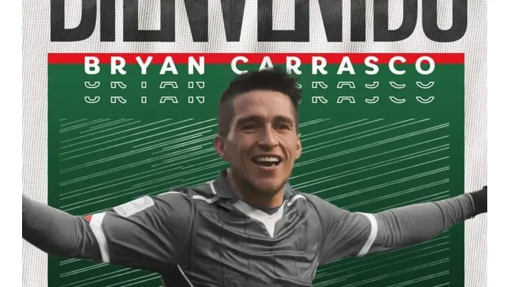 Palestino da la sorpresa y anuncia a Bryan Carrasco como nuevo refuerzo