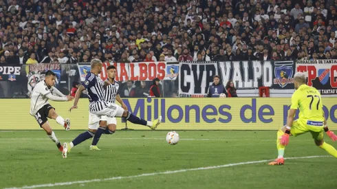 El momento del gol de Vicente Pizarro a Junior.