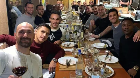 Pura buena onda: Alexis Sánchez no se perdió el evento de la semana en el Inter de Milán