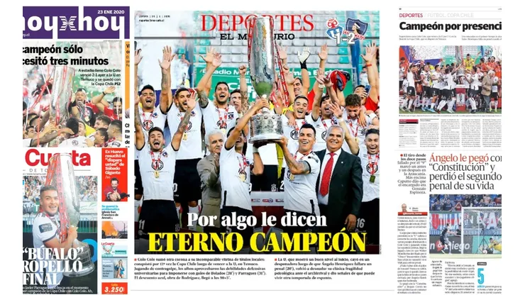 La prensa chilena destacó a Colo Col y criticó a Universidad de Chile tras la final