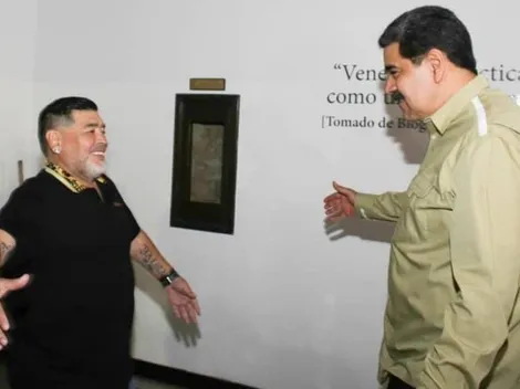 Maradona se reúne con Maduro en Venezuela