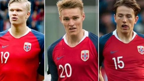 Las tres promesas del fútbol de Noruega.