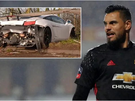 Urgente: Sergio Romero sufre violento choque en su Lamborghini
