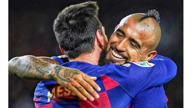 Arturo Vidal asistió a Messi en el único gol del triunfo de Barcelona sobre Granada
