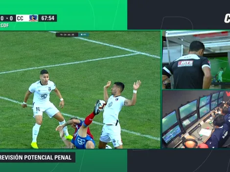El primer VAR en la historia del fútbol chileno ayuda a la UC