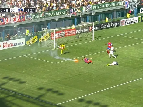 Detienen el clásico a los dos minutos por caída de bengalas