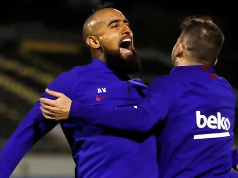 Todo un Rey: Vidal le hace celebrado caño a Quique Setién