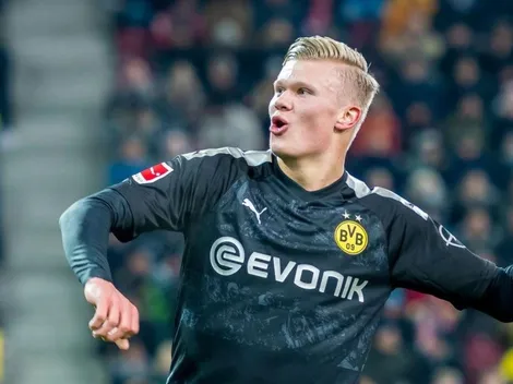 Mira el triplete de Haaland en su debut con el Dortmund