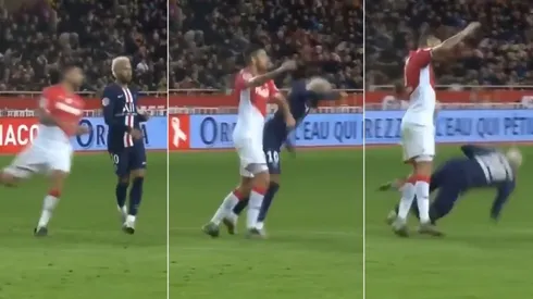 Maripán le cayó con todo a Neymar y Neymar le saco todo el provecho posible