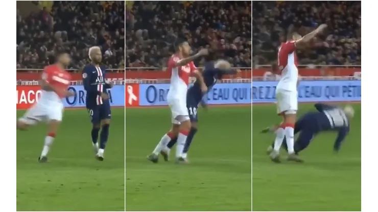Maripán le cayó con todo a Neymar y Neymar le saco todo el provecho posible