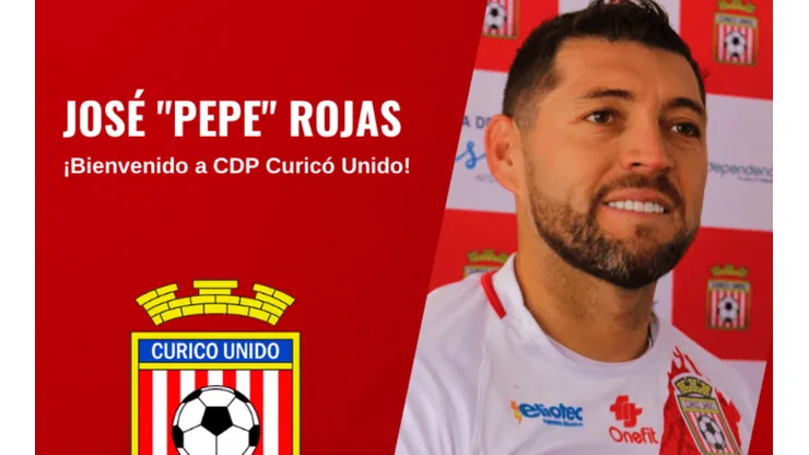 Pepe Rojas en su llegada a Curicó Unido: "Es un club que ha ido de menos a más"