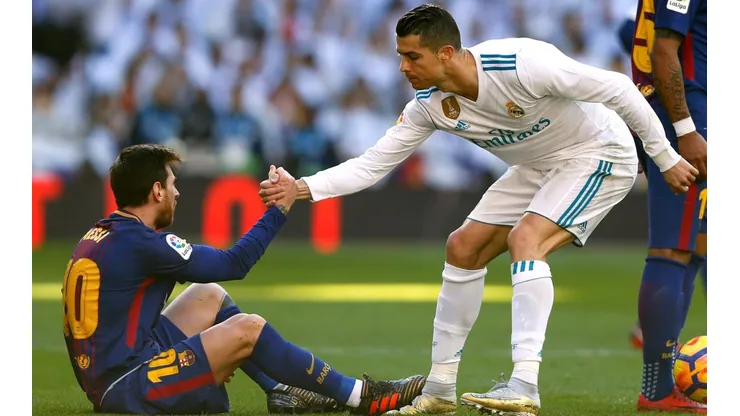 Messi y Cristiano en 2017.