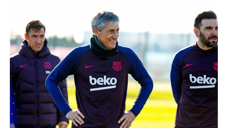 Setién ya dirige al Barcelona