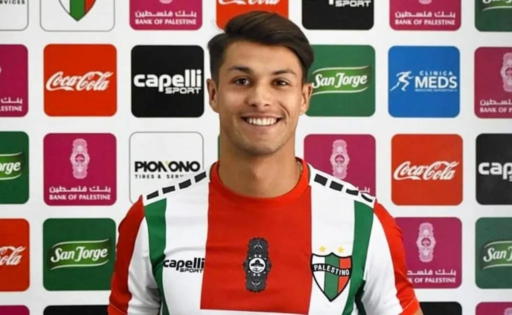 Nicolás Solabarrieta llegó jugar en la Primera División de Chile con Palestino. | Foto: Photosport.

