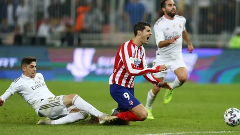 La patada maletera de Federico Valverde contra Álvaro Morata en la final de la Supercopa de España