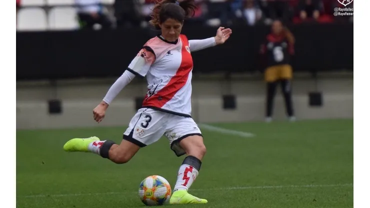 Carla Guerrero fue protagonista en la victoria de Rayo Vallecano en el fútbol femenino de España
