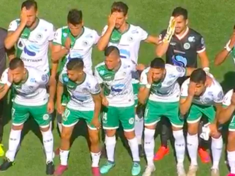 Puerto Montt y meta de Ñublense protestan tapándose un ojo en foto oficial