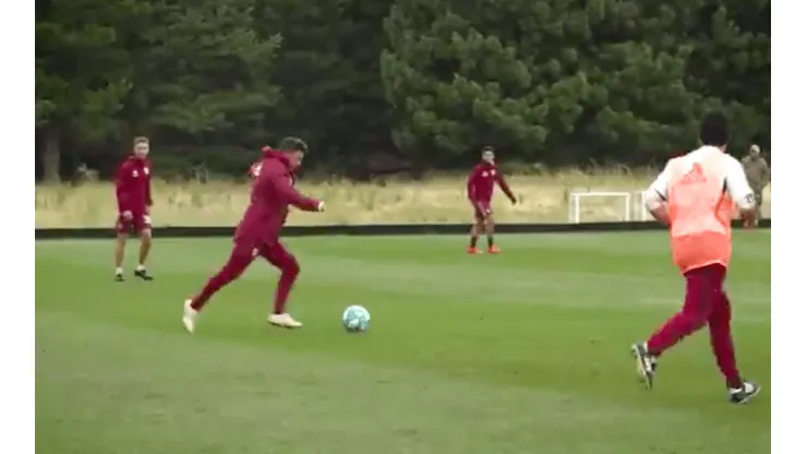 Queda magia: el tremendo golazo del Muñeco Gallardo en entrenamiento de River Plate
