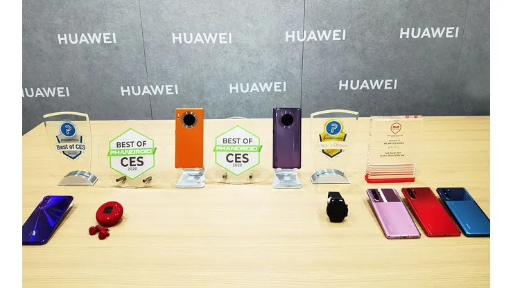 Los teléfonos y dispositivos inteligentes de Huawei obtienen los premios "Best of CES" y "Editor's Choice" en CES 2020