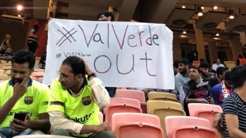 ¿Será por Vidal? Hinchas del Barcelona piden la salida de Ernesto Valverde en duelo ante Atlético de Madrid