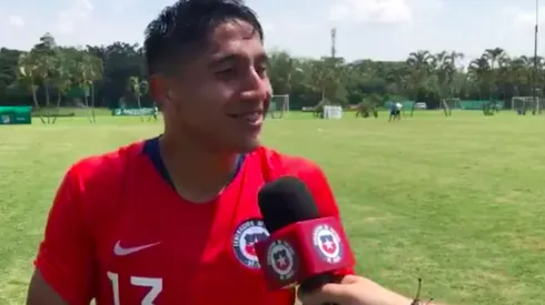 La divertida reacción de Camilo Moya por su gol a Bolivia: "Vi que estaba el espacio y me metí nomás, a lo que saliera"