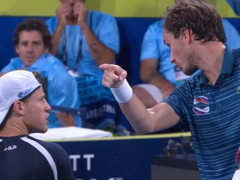 El Peque Schwartzman no se achica ante el gigante Medvedev en duro cruce