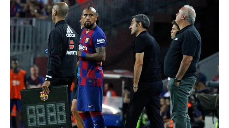 Valverde por Vidal: "Juega con nosotros, estará en el campo o en el banquillo"