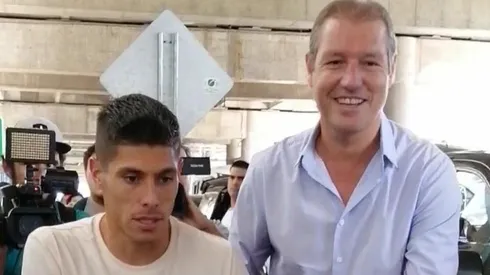 Lezcano y Buljubasich en el aeropuerto