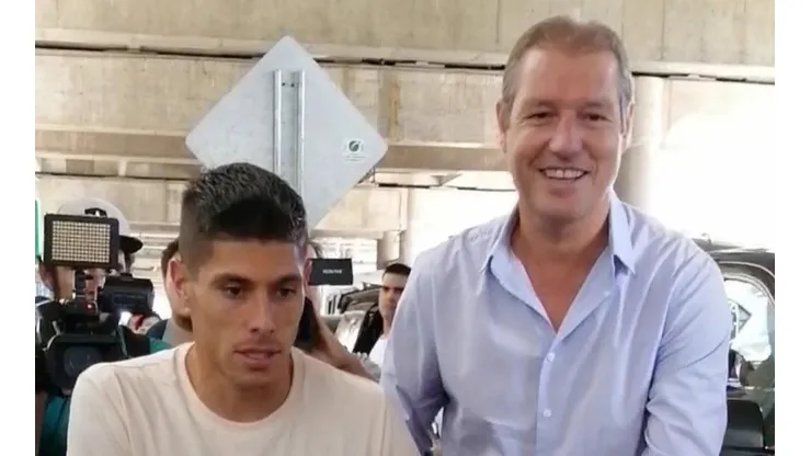 Lezcano y Buljubasich en el aeropuerto