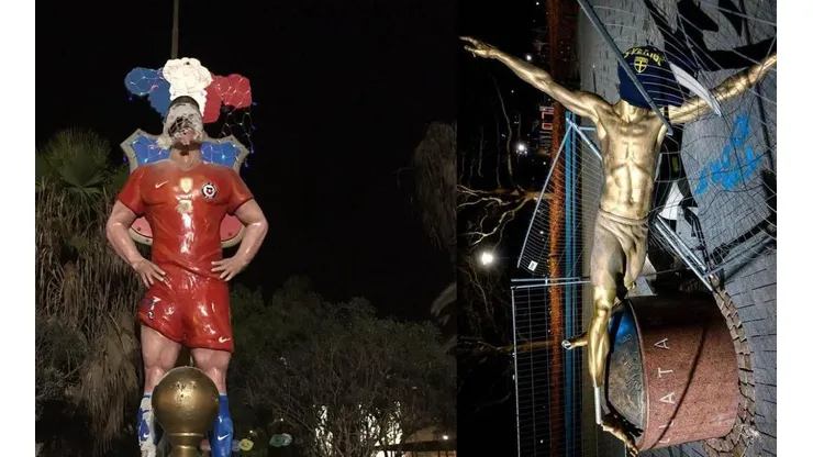 Ambas estatuas fueron destruidas en los últimos días.