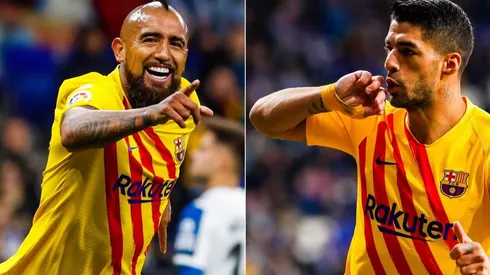 Arturo Vidal anotó su sexto gol de la temporada en Barcelona, a pase de Luis Suárez