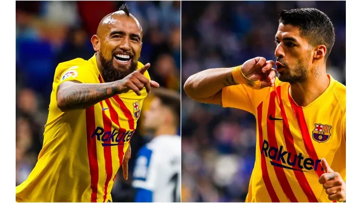 Arturo Vidal anotó su sexto gol de la temporada en Barcelona, a pase de Luis Suárez
