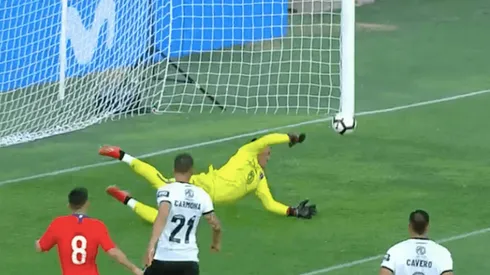 El tapadón de Miguel Pinto.