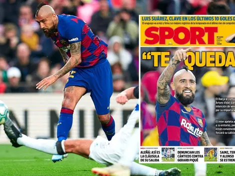"Te quedas": Diario Sport asegura continuidad de Vidal en Barcelona