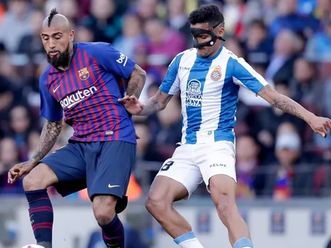 Ver EN VIVO Espanyol vs Barcelona de Arturo Vidal por la fecha 19 de la liga española