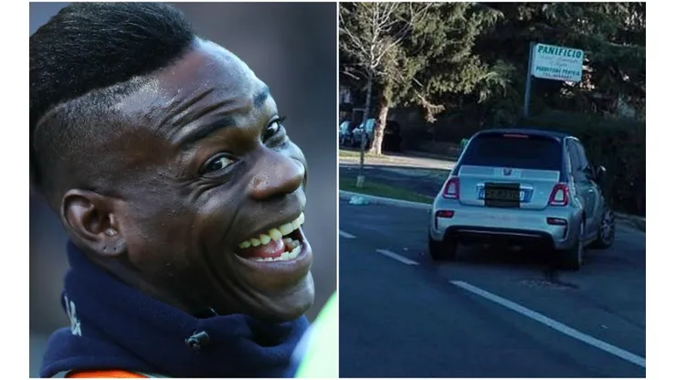 A Balotelli poco le importaron los daños: se bajó del auto y se fue a dormir