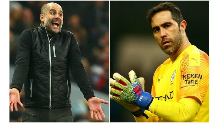 Guardiola defendió a Claudio Bravo.