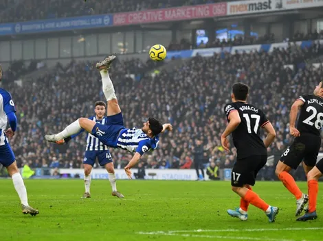 Brighton saca un empate ante Chelsea con golazo de chilena