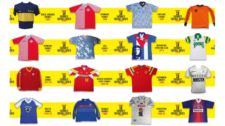 Revista inglesa selecciona las 50 mejores camisetas de la historia