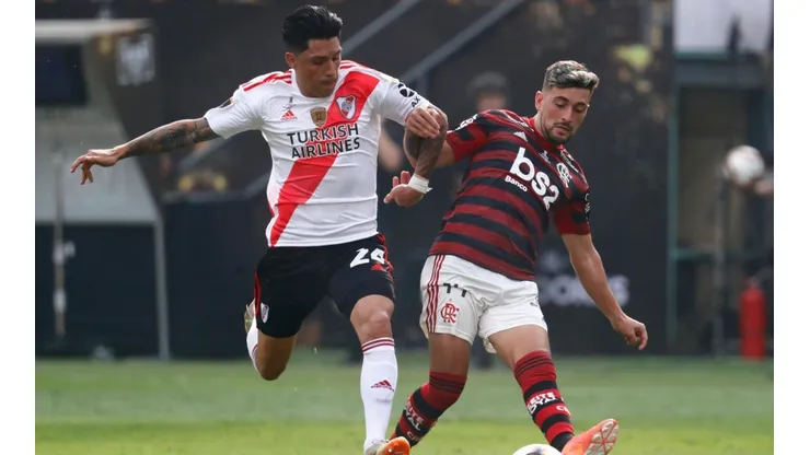 Enzo Pérez y Giorgian de Arrascaeta en la final de la Libertadores.