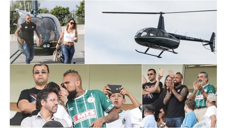 Arturo Vidal tuvo una aparición cinematográfica para ver el título del Rodelindo Román