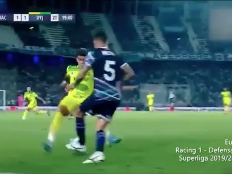 Caño de Eugenio Mena postula al mejor lujo de Racing en 2019