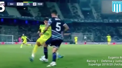 Caño de Eugenio Mena postula al mejor lujo de Racing en 2019