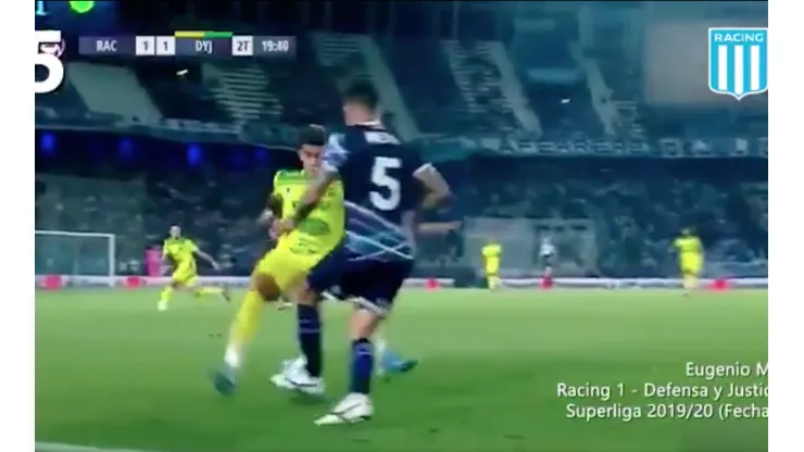 Caño de Eugenio Mena postula al mejor lujo de Racing en 2019