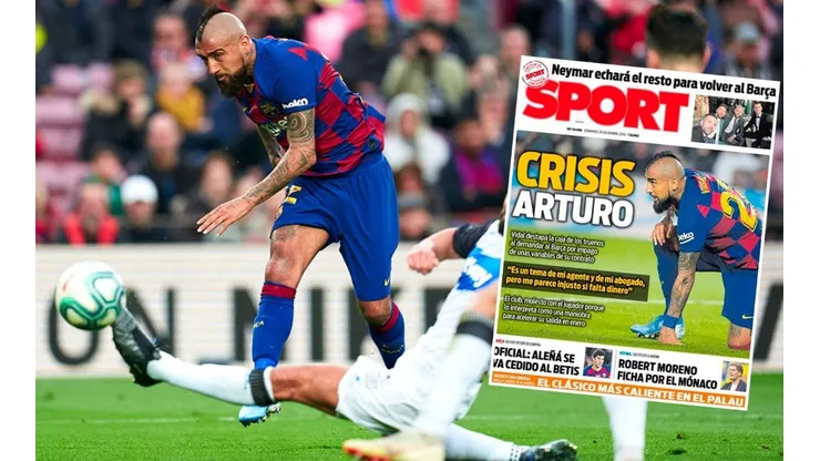 "Crisis Arturo": Vidal protagoniza portada en España tras demanda al Barcelona
