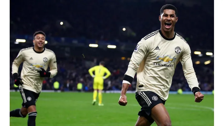 Rashford celebra y el United trepa.