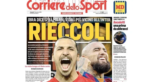 Vidal... entre Barcelona, Inter y la Juventus.