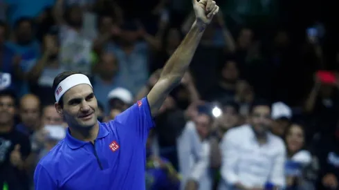 Roger en su visita a Chile