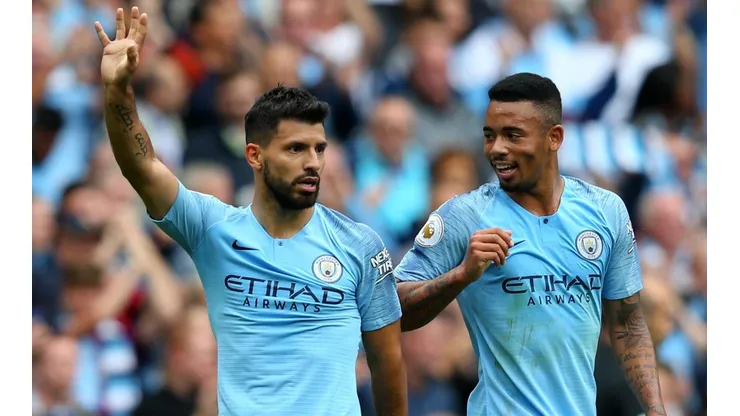 Sergio Agüero es el goleador histórico del Manchester City y Gabriel Jesús, su sustituto